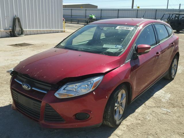 1FADP3K22EL460334 - 2014 FORD FOCUS SE RED photo 2