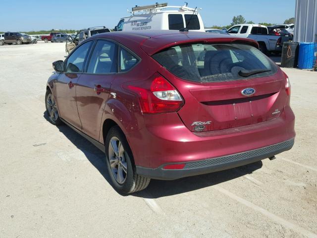 1FADP3K22EL460334 - 2014 FORD FOCUS SE RED photo 3