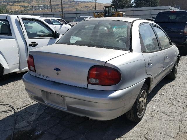 2C1MR522616703854 - 2001 CHEVROLET METRO LSI SILVER photo 4