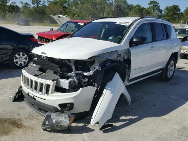 1C4NJCBB4FD281269 - 2015 JEEP COMPASS SP WHITE photo 2