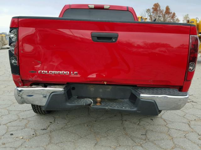 1GCCS198458229456 - 2005 CHEVROLET COLORADO RED photo 9