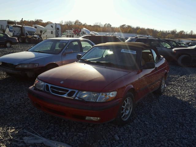 YS3DD75H4Y7003539 - 2000 SAAB 9-3 RED photo 2