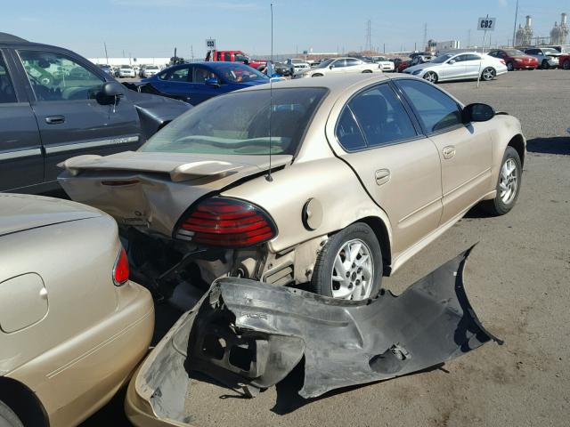 1G2NE52E95M211778 - 2005 PONTIAC GRAND AM S ოქროსფერი ფოტო 4