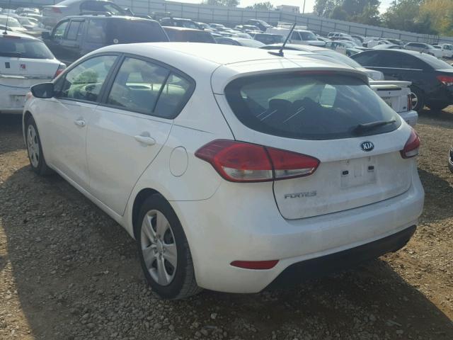 KNAFK5A81G5623126 - 2016 KIA FORTE LX WHITE photo 3