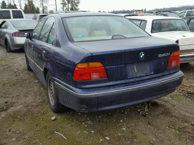 WBADE6328WBW60994 - 1998 BMW 540 I AUTO BLUE photo 3