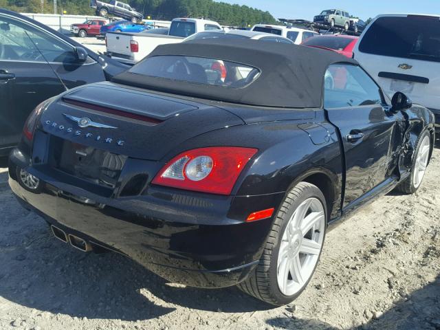 1C3AN55L15X042265 - 2005 CHRYSLER CROSSFIRE BLACK photo 4