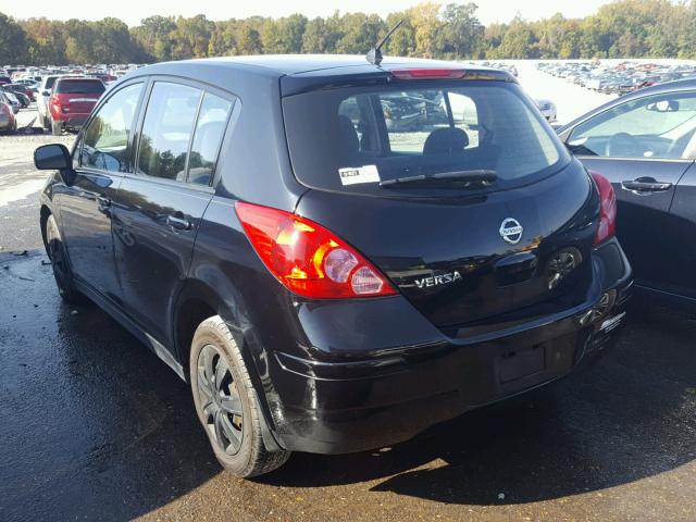 3N1BC13E79L453287 - 2009 NISSAN VERSA BLACK photo 3