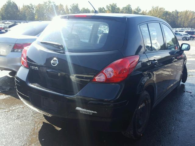 3N1BC13E79L453287 - 2009 NISSAN VERSA BLACK photo 4