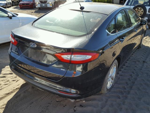 3FA6P0H71ER221532 - 2014 FORD FUSION SE BLACK photo 4