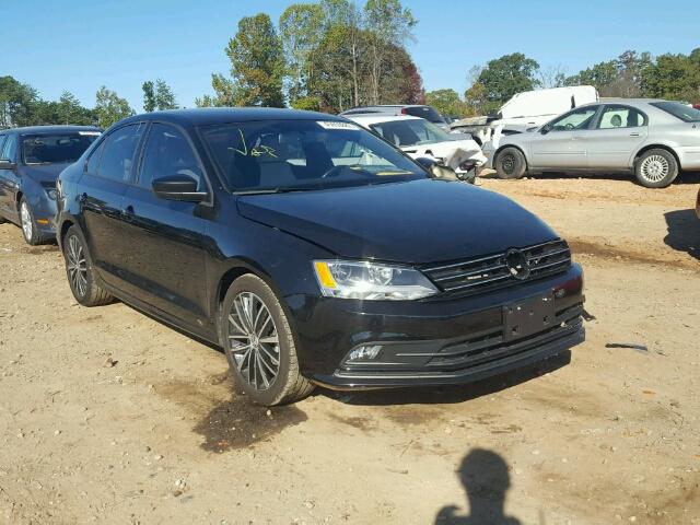 3VWD17AJ4FM211459 - 2015 VOLKSWAGEN JETTA SE BLACK photo 1