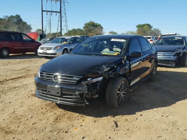 3VWD17AJ4FM211459 - 2015 VOLKSWAGEN JETTA SE BLACK photo 2