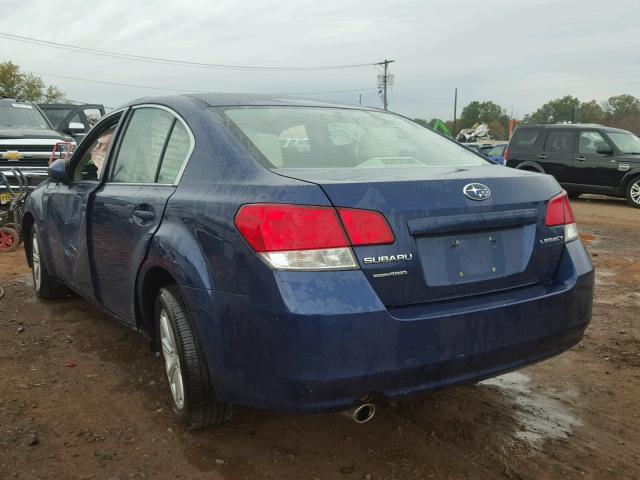 4S3BMAC67A1216247 - 2010 SUBARU LEGACY BLUE photo 3