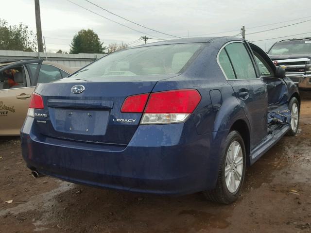 4S3BMAC67A1216247 - 2010 SUBARU LEGACY BLUE photo 4