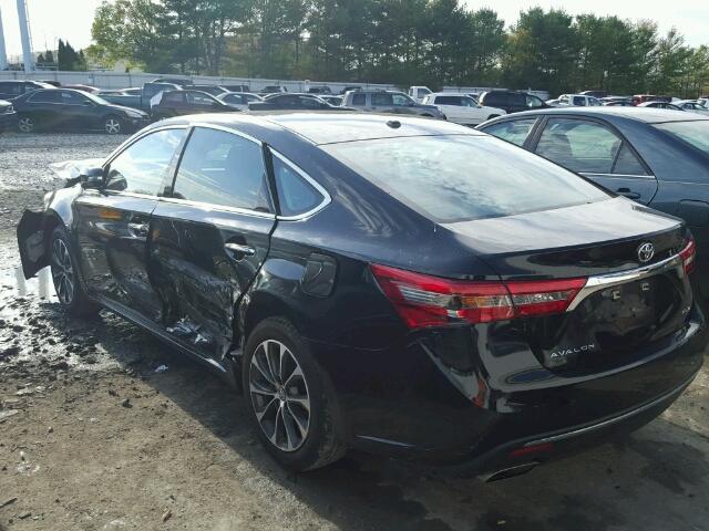 4T1BK1EB6GU229591 - 2016 TOYOTA AVALON XLE BLACK photo 3