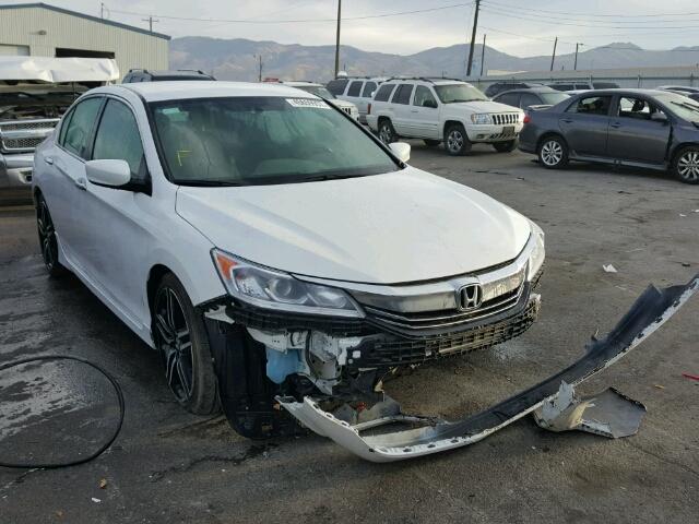 1HGCR2F51GA230847 - 2016 HONDA ACCORD SPO WHITE photo 1