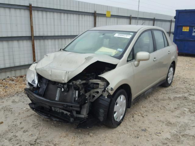 3N1BC11E67L432768 - 2007 NISSAN VERSA S TAN photo 2