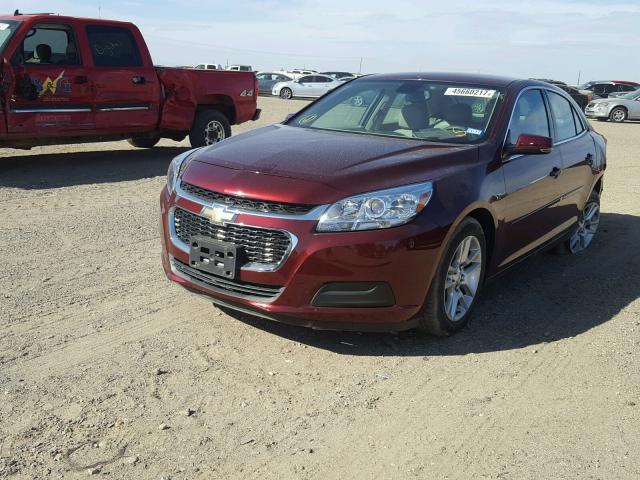 1G11C5SL9FF347101 - 2015 CHEVROLET MALIBU 1LT MAROON photo 2