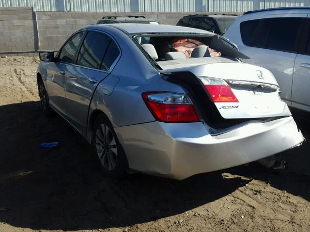 1HGCR2F39DA265033 - 2013 HONDA ACCORD LX SILVER photo 3