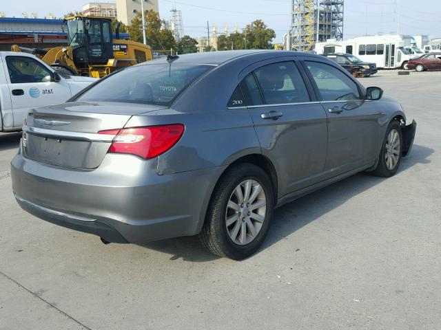 1C3CCBBBXCN241803 - 2012 CHRYSLER 200 TOURIN GRAY photo 4