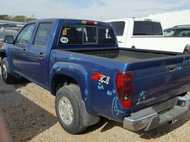 1GCDT136368144943 - 2006 CHEVROLET COLORADO BLUE photo 3