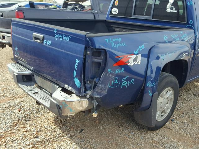 1GCDT136368144943 - 2006 CHEVROLET COLORADO BLUE photo 9