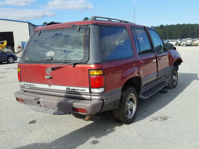 4M2DU55P2VUJ19641 - 1997 MERCURY MOUNTAINEE RED photo 4