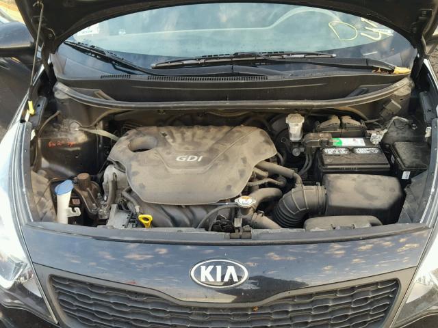 KNADM4A32D6272815 - 2013 KIA RIO LX BLACK photo 7