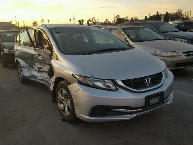 19XFB2F58DE284400 - 2013 HONDA CIVIC LX SILVER photo 1