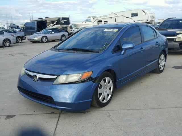 1HGFA16806L042798 - 2006 HONDA CIVIC BLUE photo 2