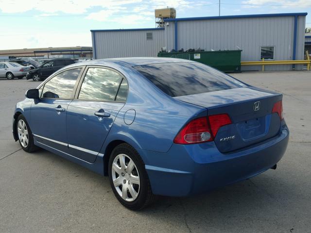 1HGFA16806L042798 - 2006 HONDA CIVIC BLUE photo 3