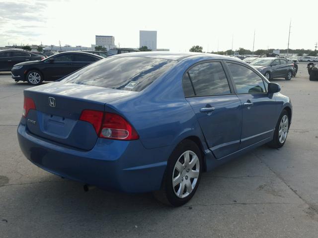 1HGFA16806L042798 - 2006 HONDA CIVIC BLUE photo 4