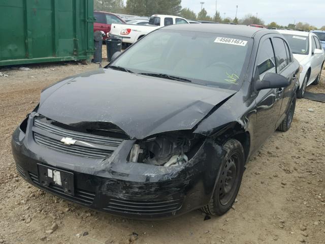 1G1AB5F5XA7112871 - 2010 CHEVROLET COBALT LS BLACK photo 2