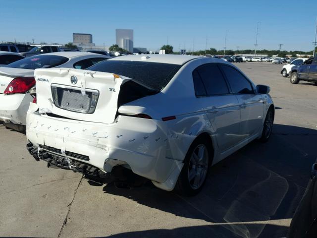 19UUA66217A005126 - 2007 ACURA TL WHITE photo 4