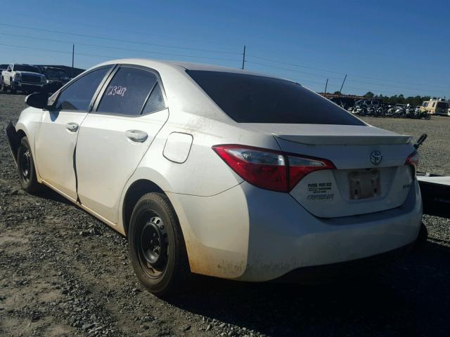 5YFBPRHE7EP039769 - 2014 TOYOTA COROLLA EC WHITE photo 3