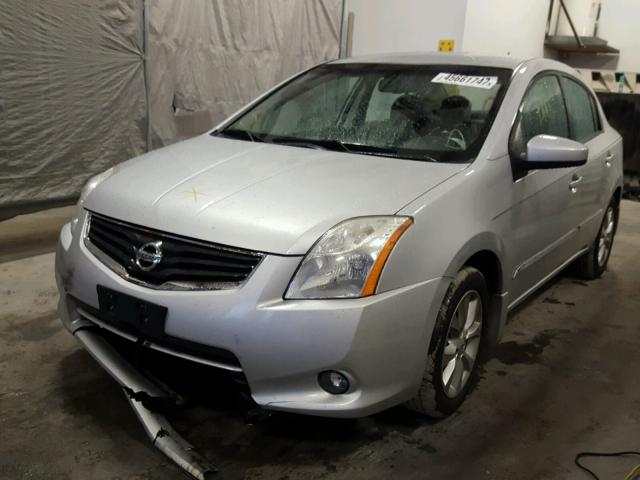 3N1AB6AP8BL680784 - 2011 NISSAN SENTRA SILVER photo 2