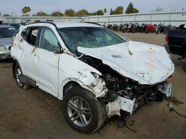 5NMZU3LB1HH034714 - 2017 HYUNDAI SANTA FE S WHITE photo 1