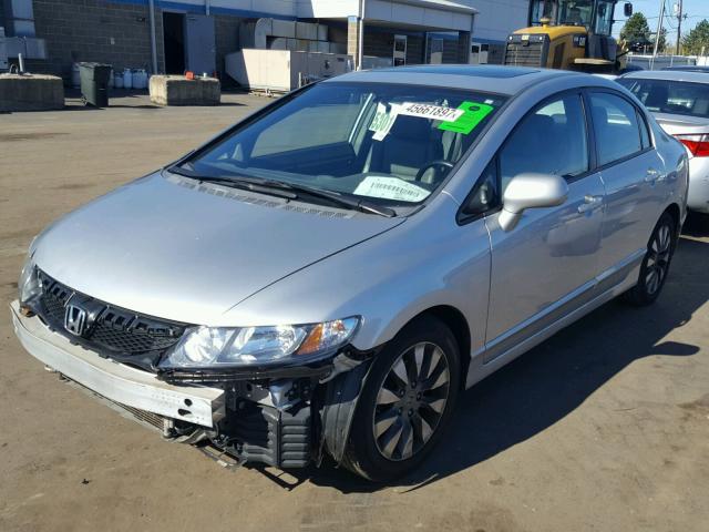 2HGFA16949H339941 - 2009 HONDA CIVIC SILVER photo 2