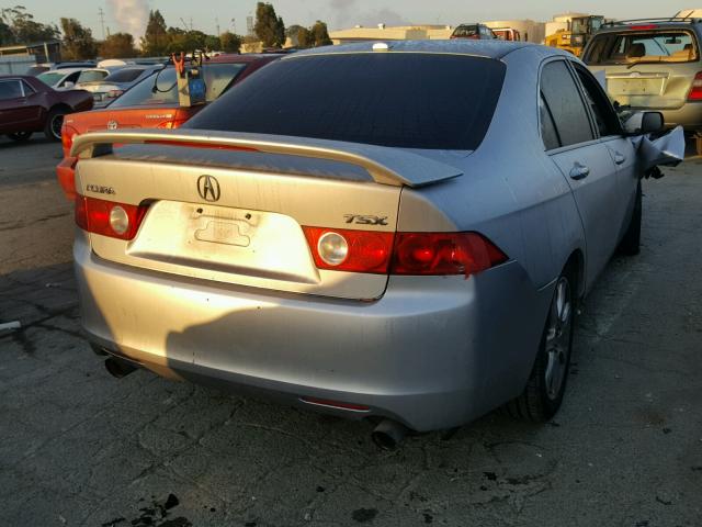 JH4CL96855C027494 - 2005 ACURA TSX SILVER photo 4