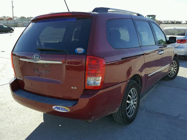 KNDMH4C71B6379942 - 2011 KIA SEDONA EX MAROON photo 4