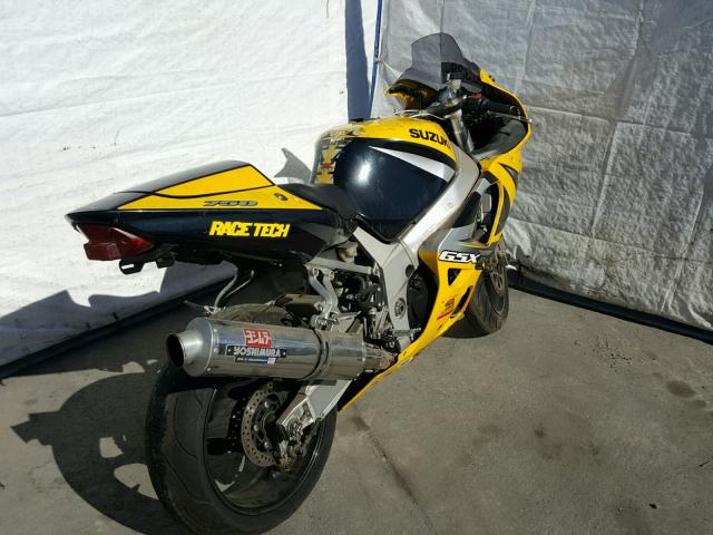 JS1GR7HA0Y2104038 - 2000 SUZUKI GSX-R750 YELLOW photo 4