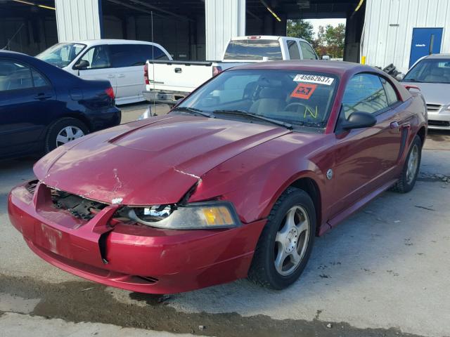 1FAFP40494F101546 - 2004 FORD MUSTANG RED photo 2
