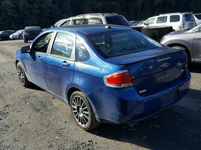 1FAHP36N69W263211 - 2009 FORD FOCUS SES BLUE photo 3