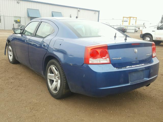 2B3KA43V59H620020 - 2009 DODGE CHARGER BLUE photo 3