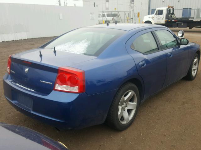 2B3KA43V59H620020 - 2009 DODGE CHARGER BLUE photo 4