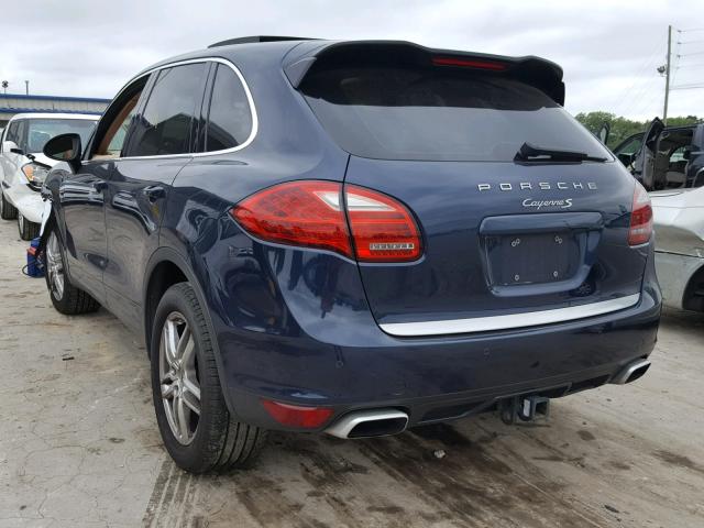 WP1AB2A28BLA55757 - 2011 PORSCHE CAYENNE S BLUE photo 3