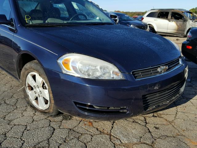 2G1WT58K589148904 - 2008 CHEVROLET IMPALA LT BLUE photo 9