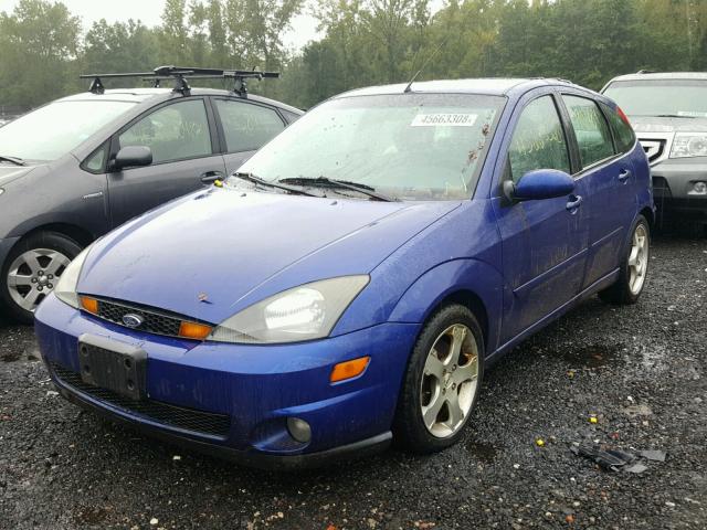 3FAHP37513R139484 - 2003 FORD FOCUS ZX5 BLUE photo 2