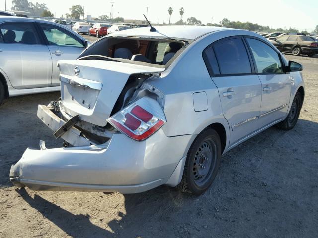 3N1AB6AP6AL645448 - 2010 NISSAN SENTRA 2.0 SILVER photo 4