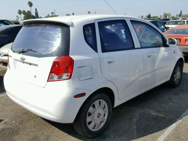 KL1TJ62664B131479 - 2004 CHEVROLET AVEO LS WHITE photo 4
