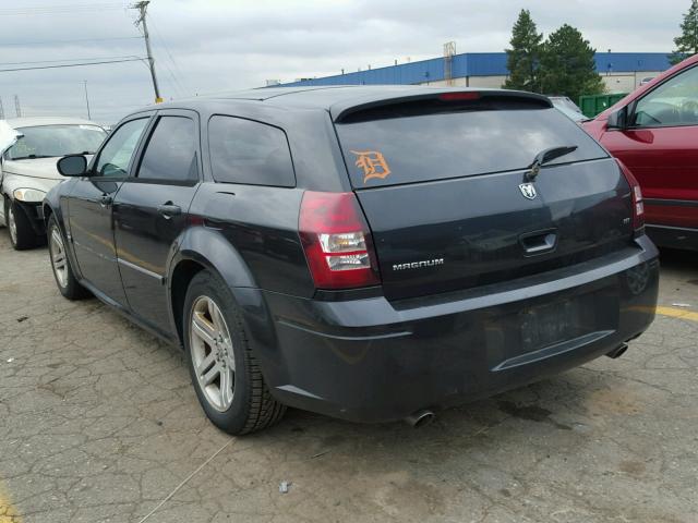 2D4GV58225H598178 - 2005 DODGE MAGNUM BLACK photo 3